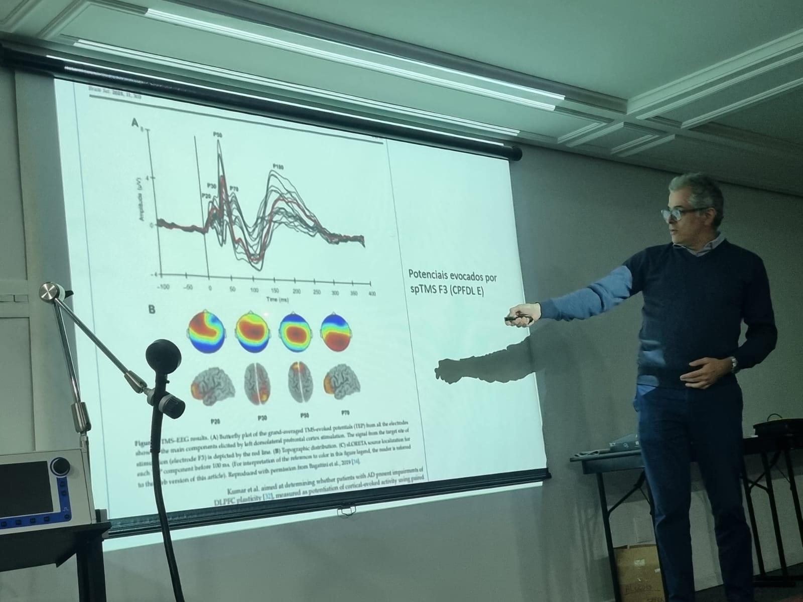 foto 6 da aula sobre neuromodulação não invasiva para rede NAPeN